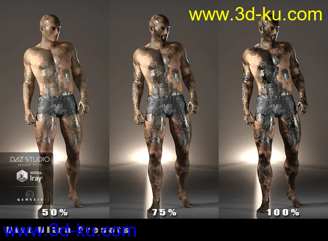 Ultimate Blood 'n Dirt for Genesis 3 Male(s)模型的图片8