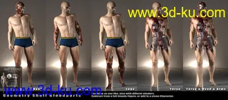 3D打印模型Ultimate Blood 'n Dirt for Genesis 3 Male(s)的图片