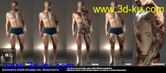 3D打印模型Ultimate Blood 'n Dirt for Genesis 3 Male(s)的图片