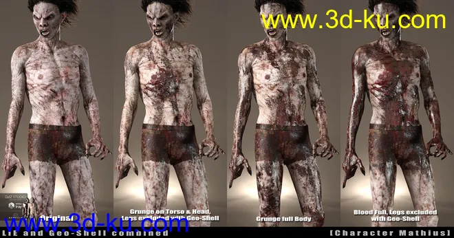 Ultimate Blood 'n Dirt for Genesis 3 Male(s)模型的图片13