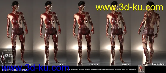 Ultimate Blood 'n Dirt for Genesis 3 Male(s)模型的图片14