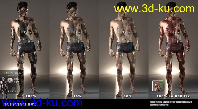 Ultimate Blood 'n Dirt for Genesis 3 Male(s)模型的图片15