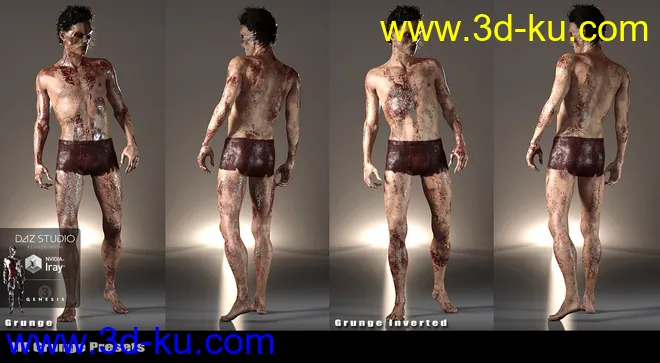 Ultimate Blood 'n Dirt for Genesis 3 Male(s)模型的图片16