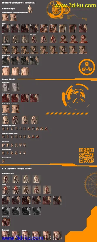 3D打印模型Ultimate Blood 'n Dirt for Genesis 3 Male(s)的图片