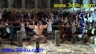 3D打印模型Ancient Greco-Roman Crowd Generator的图片