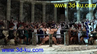 3D打印模型Ancient Greco-Roman Crowd Generator的图片