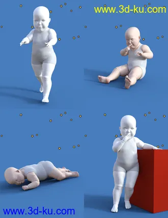 3D打印模型Baby Props N Poses for Genesis 8的图片