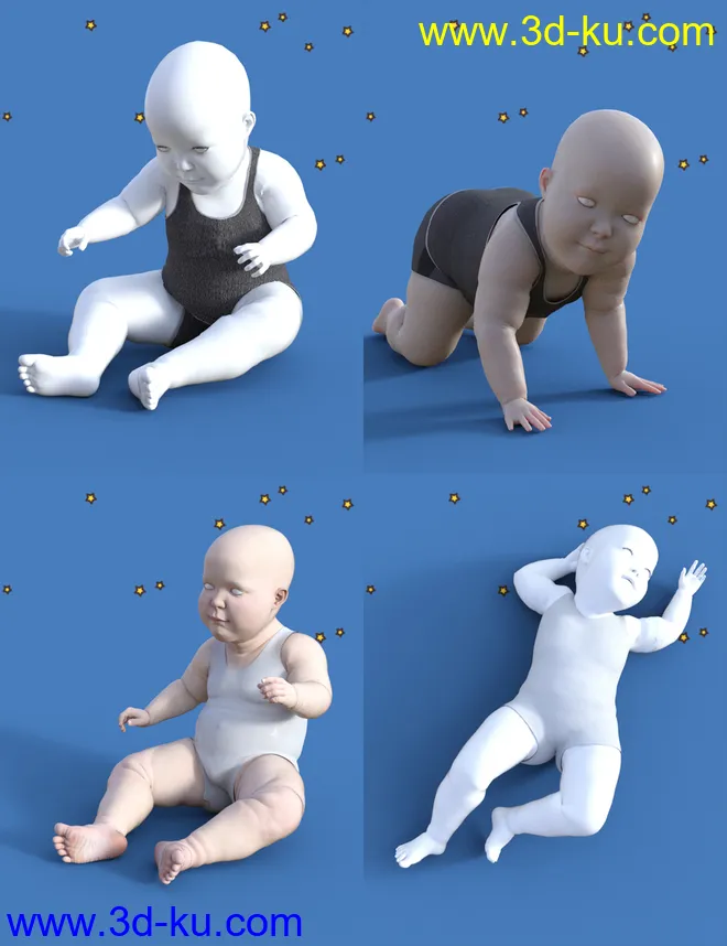 Baby Props N Poses for Genesis 8模型的图片7