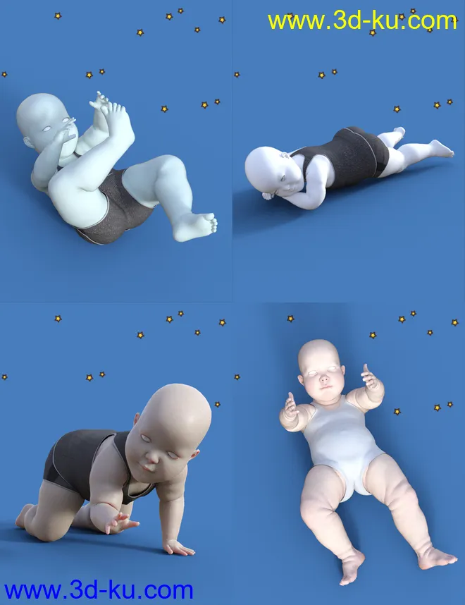 Baby Props N Poses for Genesis 8模型的图片9