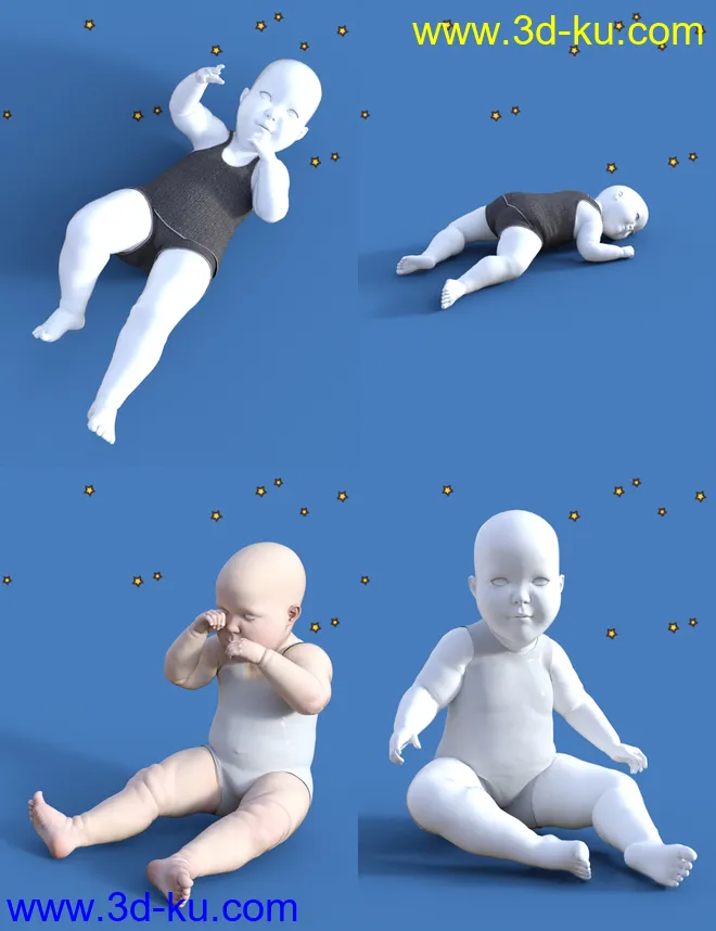 Baby Props N Poses for Genesis 8模型的图片11