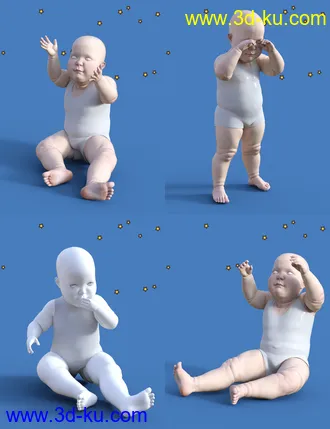 3D打印模型Baby Props N Poses for Genesis 8的图片