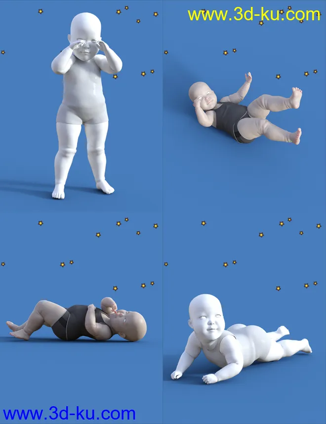 Baby Props N Poses for Genesis 8模型的图片14