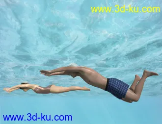 3D打印模型Breaststroke Swim Cycle for Genesis 8 Male(s) and Female(s的图片