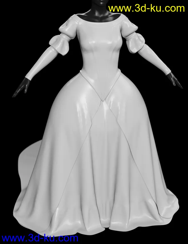 dForce Gown of Fantasy 1 for Genesis 8 Female(s)模型的图片14