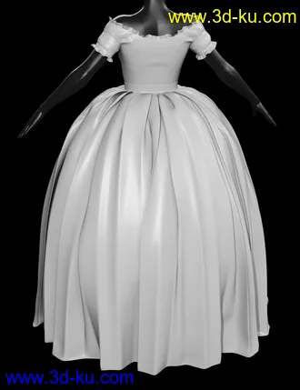 3D打印模型dForce Gown of Fantasy 2 for Genesis 8 Female(s)的图片