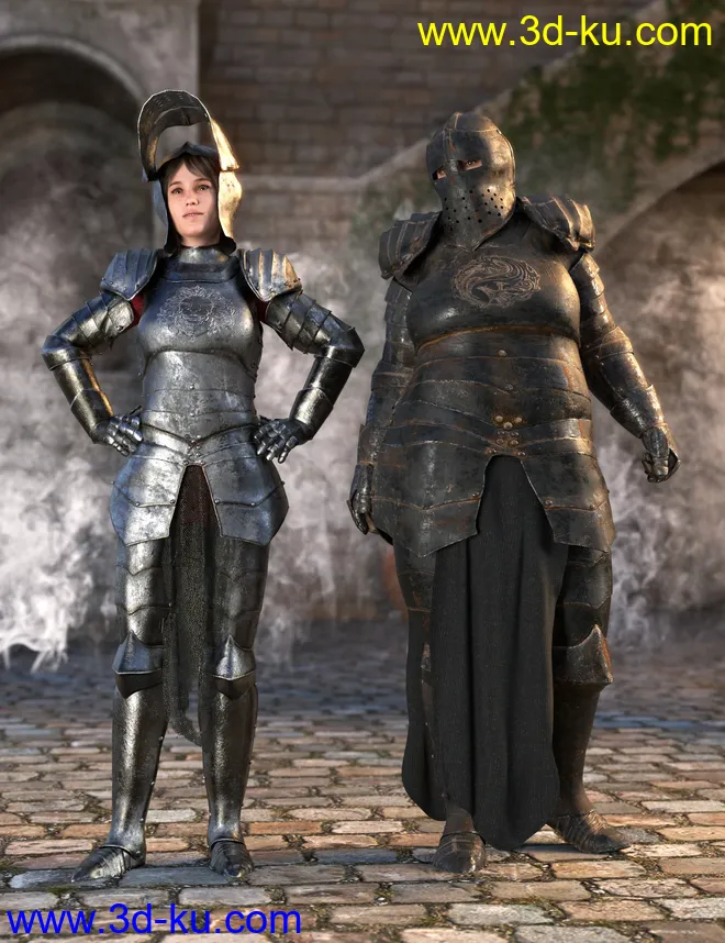 dForce Morphing Fantasy Armor for Genesis 8 Female(s)模型的图片1