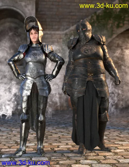 dForce Morphing Fantasy Armor for Genesis 8 Female(s)模型的图片2