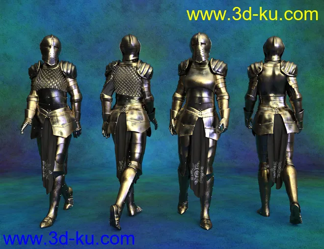 dForce Morphing Fantasy Armor for Genesis 8 Female(s)模型的图片8