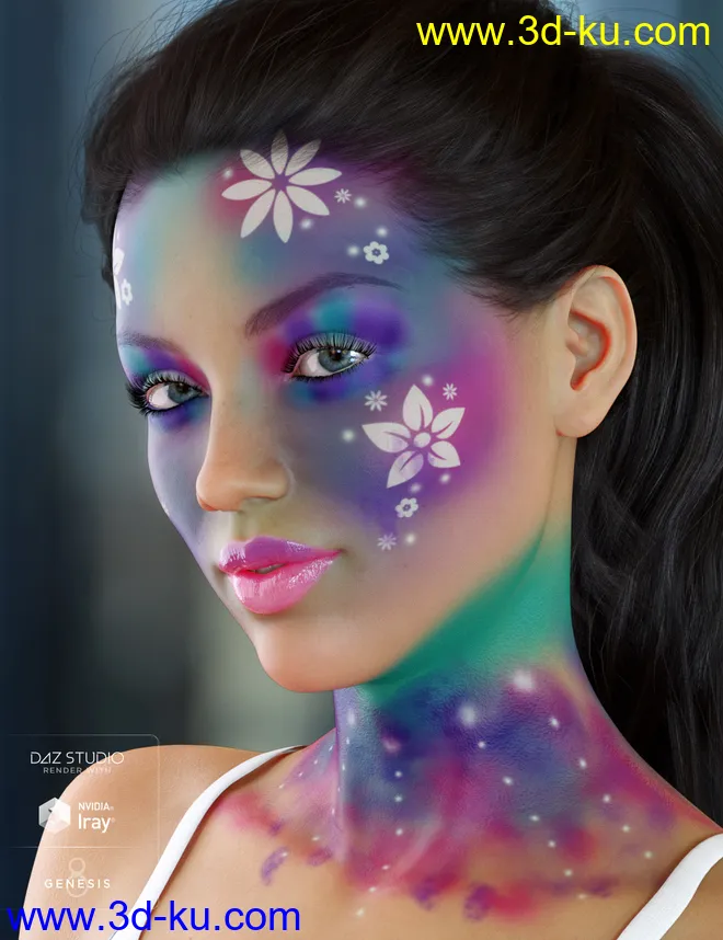 Enchanted Fantasy Makeup for Genesis 8 Female(s)模型的图片2