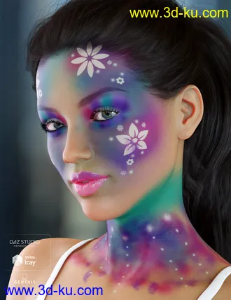 3D打印模型Enchanted Fantasy Makeup for Genesis 8 Female(s)的图片