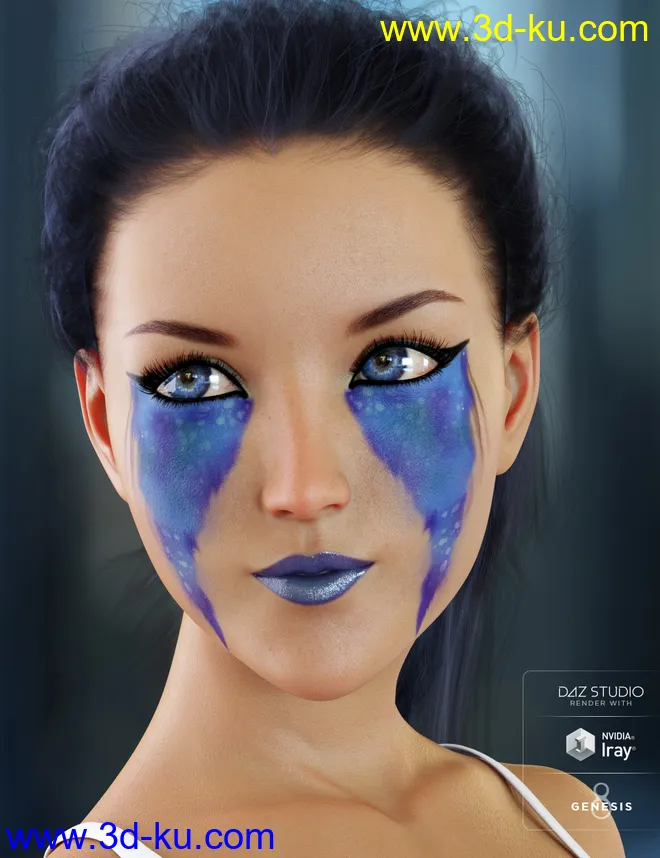 Enchanted Fantasy Makeup for Genesis 8 Female(s)模型的图片8