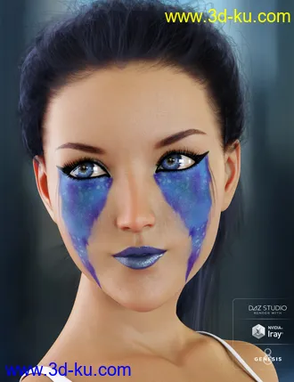 3D打印模型Enchanted Fantasy Makeup for Genesis 8 Female(s)的图片