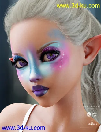 3D打印模型Enchanted Fantasy Makeup for Genesis 8 Female(s)的图片