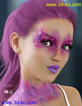 3D打印模型Enchanted Fantasy Makeup for Genesis 8 Female(s)的图片