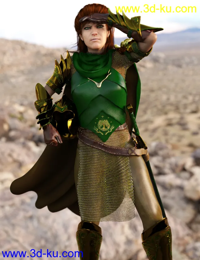 Fantasy Fighter for Genesis 8 Female(s)模型的图片4