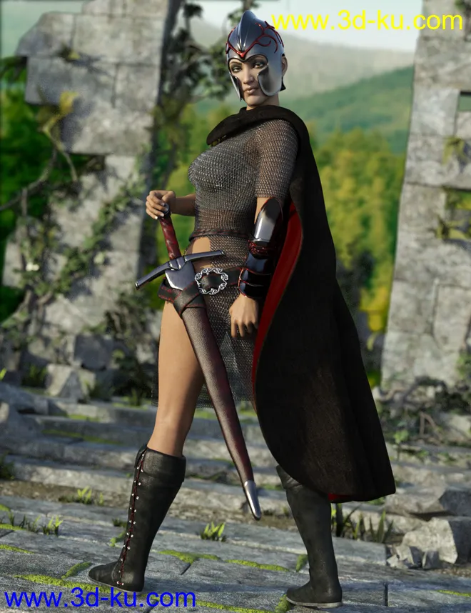 Fantasy Fighter for Genesis 8 Female(s)模型的图片5