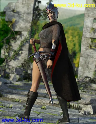 3D打印模型Fantasy Fighter for Genesis 8 Female(s)的图片