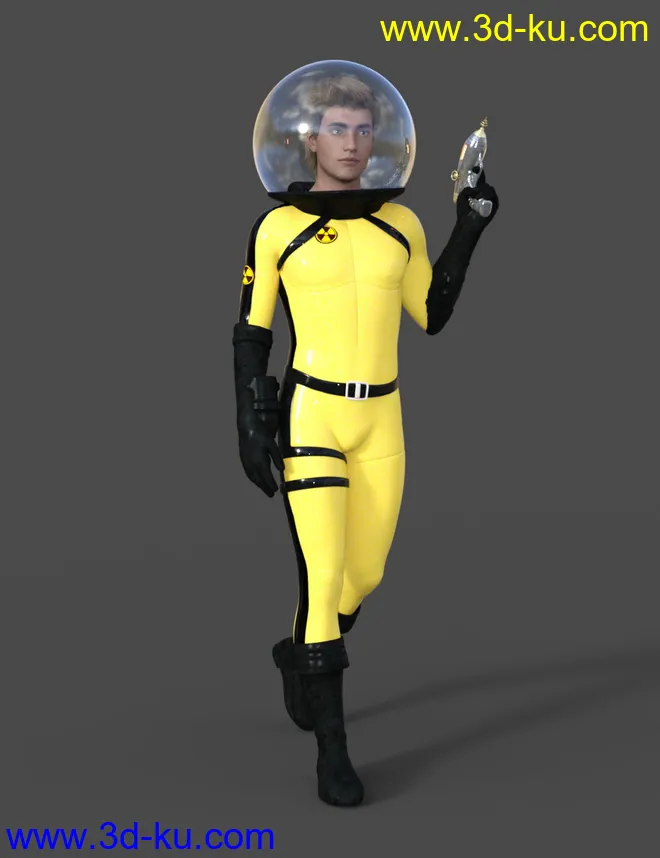 Sci-Fi Retro Space Suit for Genesis 8 Male(s)模型的图片2