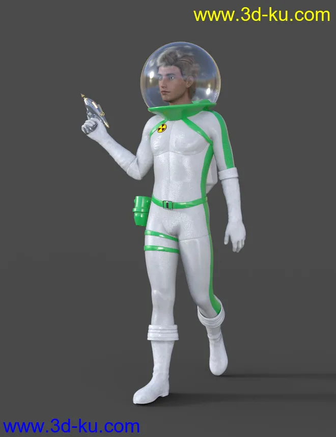 Sci-Fi Retro Space Suit for Genesis 8 Male(s)模型的图片4