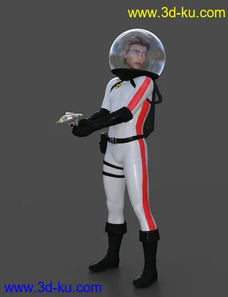 3D打印模型Sci-Fi Retro Space Suit for Genesis 8 Male(s)的图片