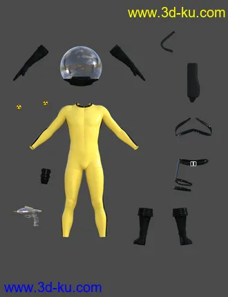 3D打印模型Sci-Fi Retro Space Suit for Genesis 8 Male(s)的图片