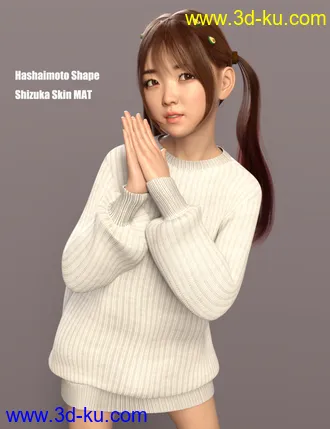 3D打印模型Shizuka HD Character and Hair for Genesis 8 Female的图片