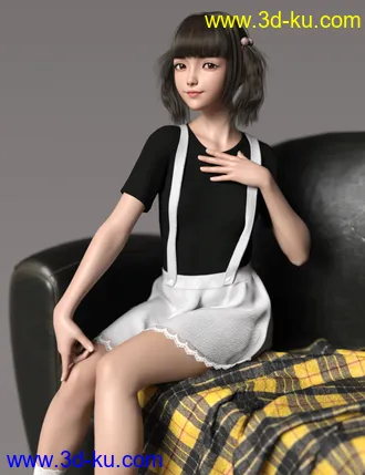 3D打印模型Shizuka HD Character and Hair for Genesis 8 Female的图片