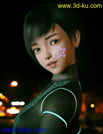 3D打印模型Shizuka HD Character and Hair for Genesis 8 Female的图片