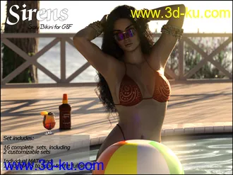 3D打印模型Sirens - Sexy Bikini for G8F的图片