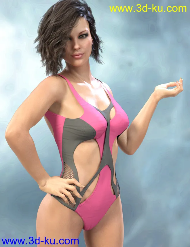 X-Fashion Sport Bodysuit for Genesis 8 Female(s)模型的图片2