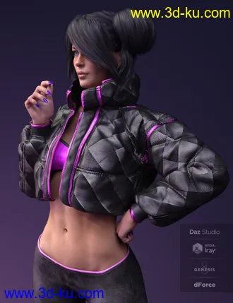 3D打印模型X-Fashion Street Dancer Outfit for Genesis 8 Female(s)的图片