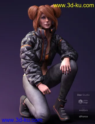 3D打印模型X-Fashion Street Dancer Outfit for Genesis 8 Female(s)的图片