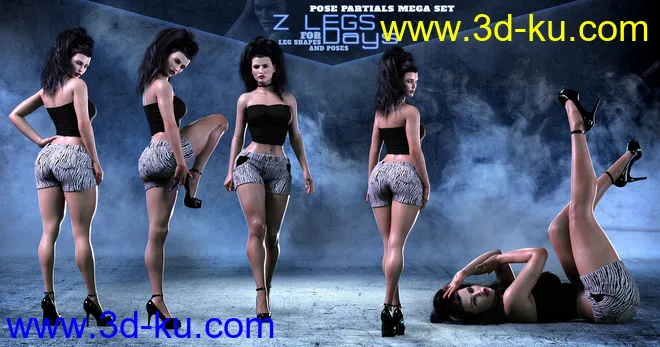 Z Legs for Days Shapes and Poses Mega Set模型的图片5