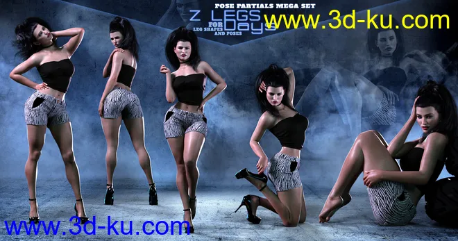 Z Legs for Days Shapes and Poses Mega Set模型的图片6