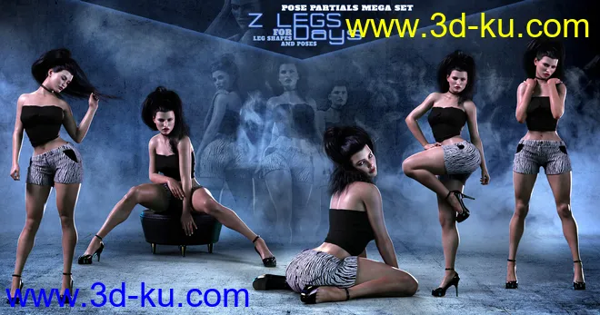 Z Legs for Days Shapes and Poses Mega Set模型的图片8