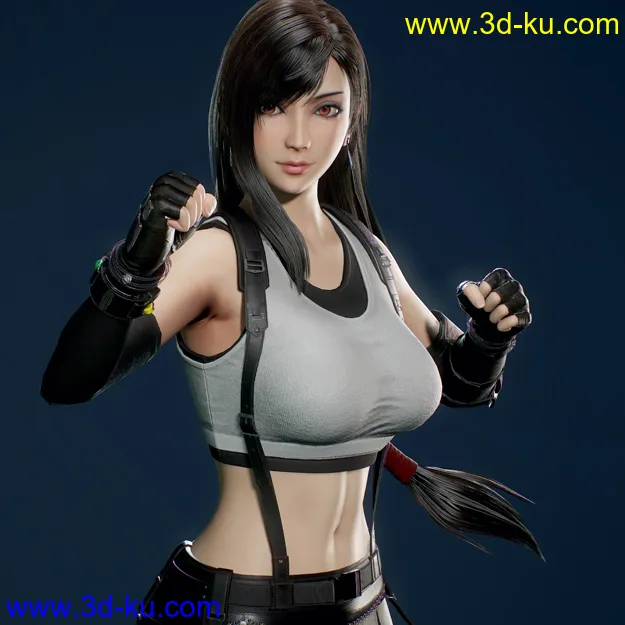 3D Tifa Lockhart + Daz conversion模型的图片1