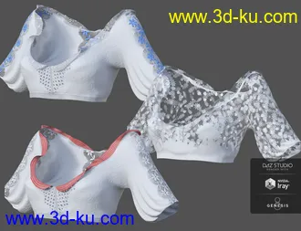 3D打印模型dForce Oktoberfest Dress for Genesis 8 Female(s)的图片