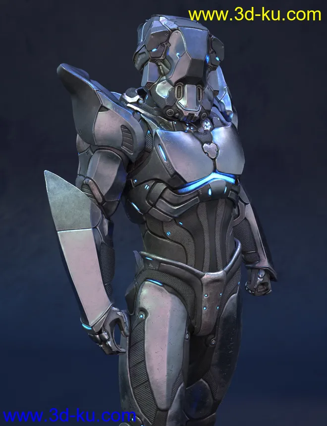 A.N.T.S. Armored Nano Tech Suit for Genesis 8 Male(s)模型的图片2