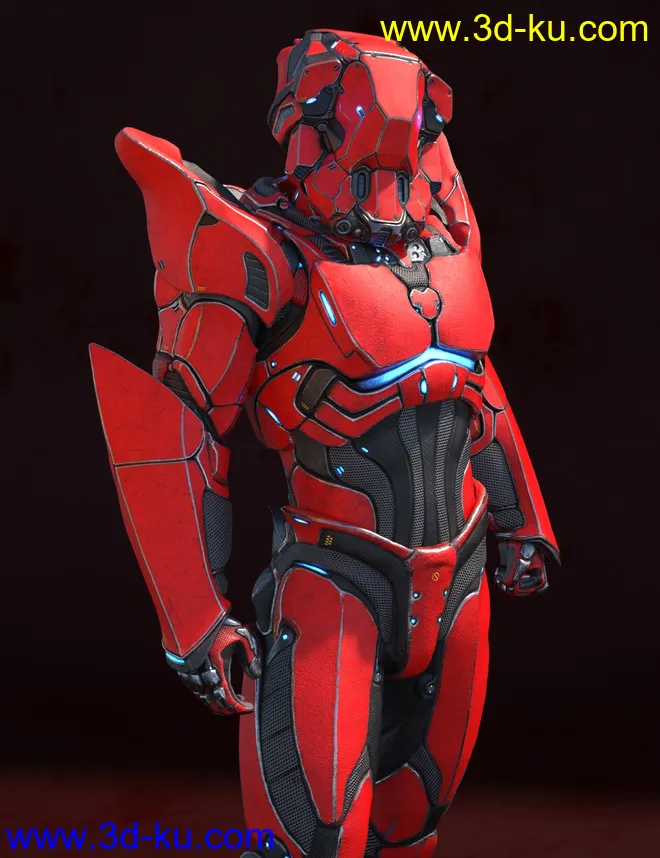 A.N.T.S. Armored Nano Tech Suit for Genesis 8 Male(s)模型的图片4