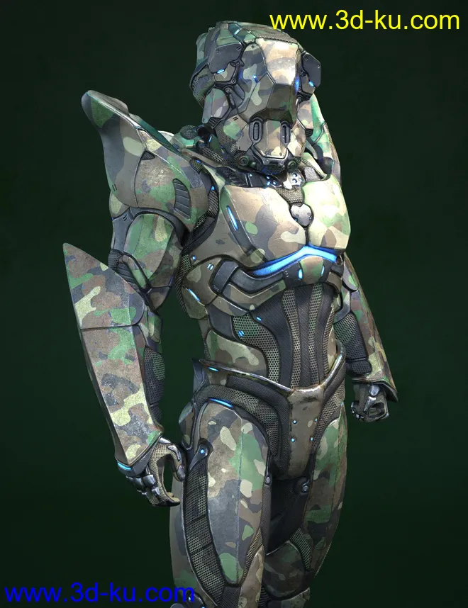 A.N.T.S. Armored Nano Tech Suit for Genesis 8 Male(s)模型的图片7